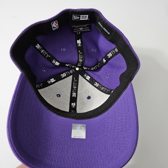 New Era Purple Los Angeles Lakers Fitted Cap Small/Medium - Picture 7 of 8
